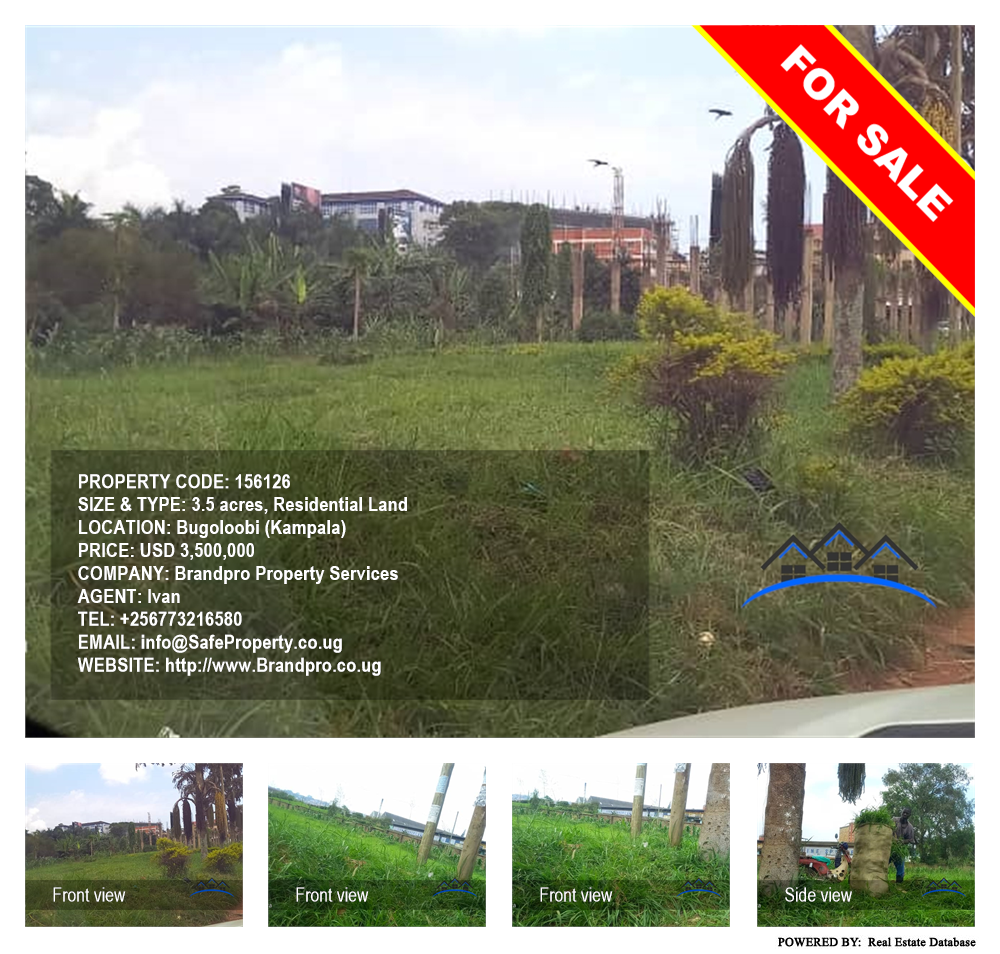 Residential Land  for sale in Bugoloobi Kampala Uganda, code: 156126