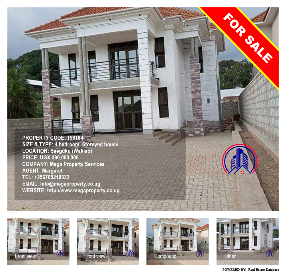 4 bedroom Storeyed house  for sale in Seguku Wakiso Uganda, code: 156164