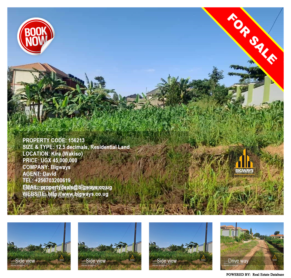 Residential Land  for sale in Kira Wakiso Uganda, code: 156213