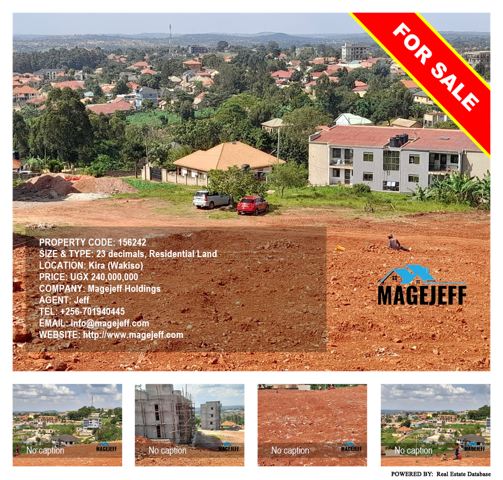 Residential Land  for sale in Kira Wakiso Uganda, code: 156242