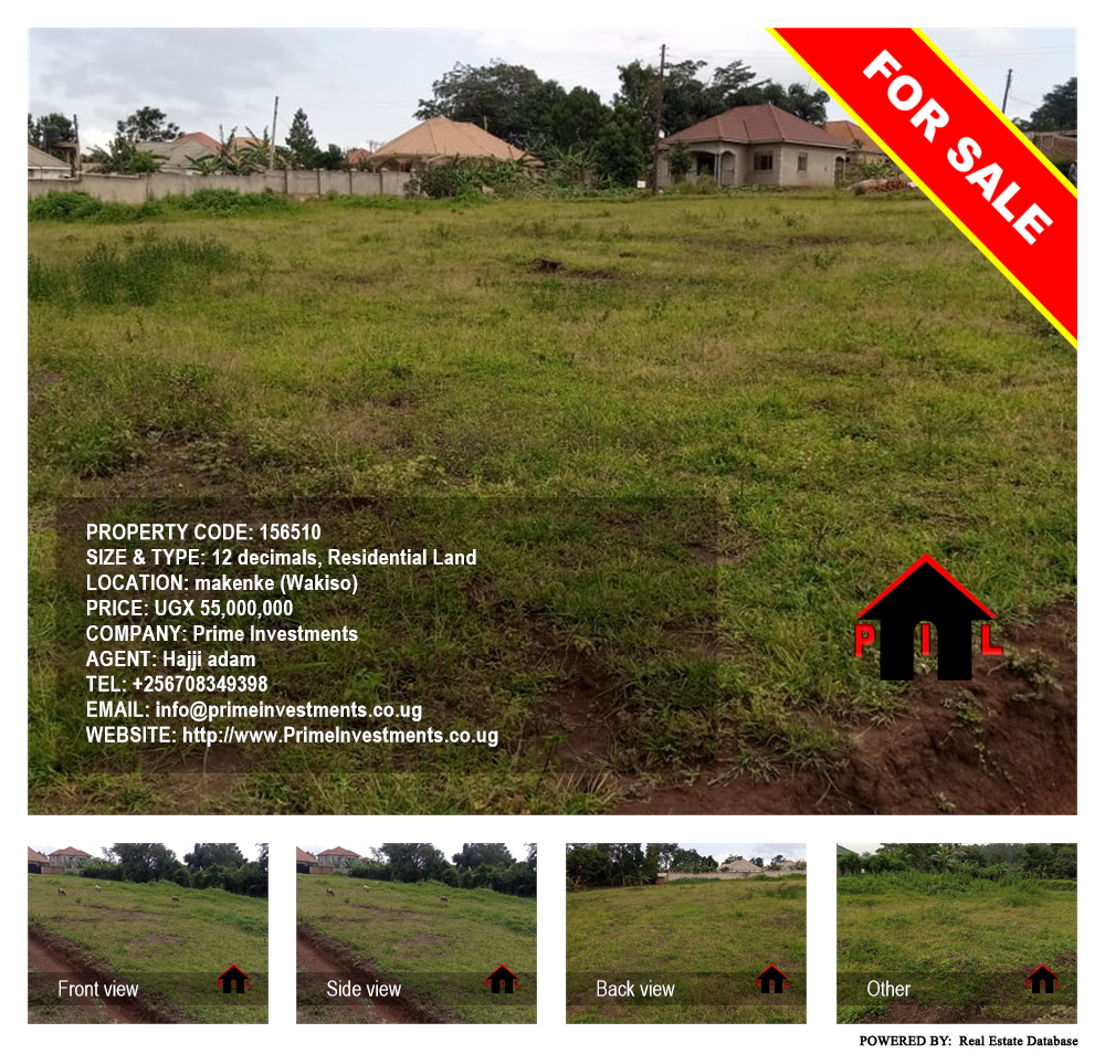 Residential Land  for sale in Makenke Wakiso Uganda, code: 156510