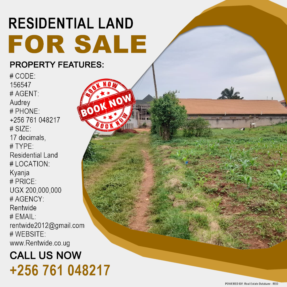 Residential Land  for sale in Kyanja Kampala Uganda, code: 156547