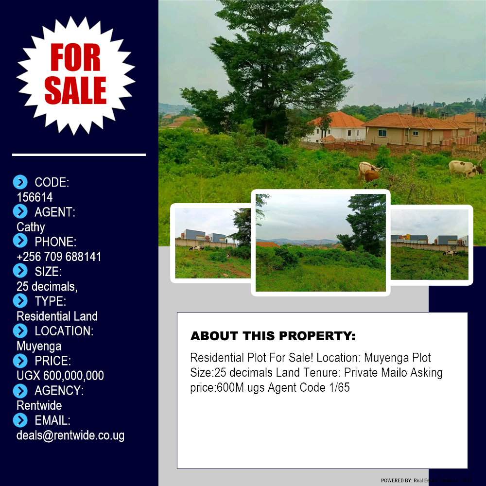 Residential Land  for sale in Muyenga Kampala Uganda, code: 156614