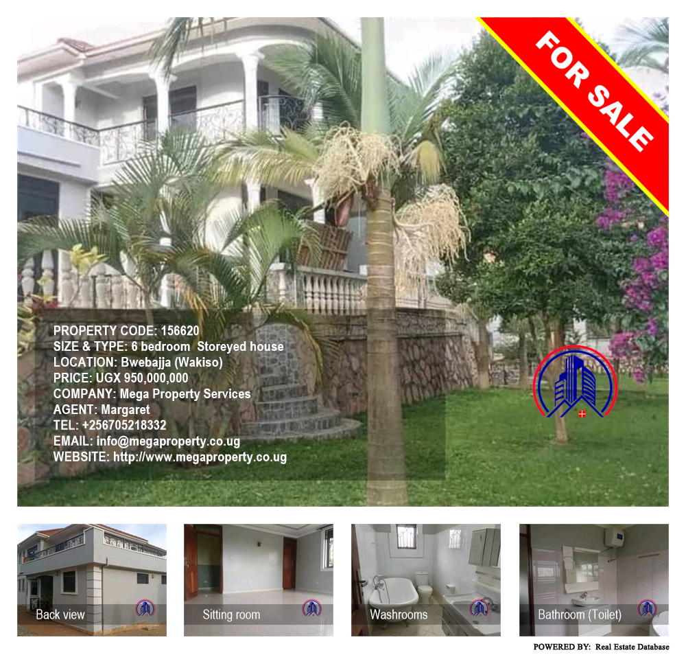6 bedroom Storeyed house  for sale in Bwebajja Wakiso Uganda, code: 156620