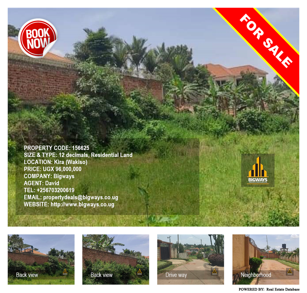 Residential Land  for sale in Kira Wakiso Uganda, code: 156625