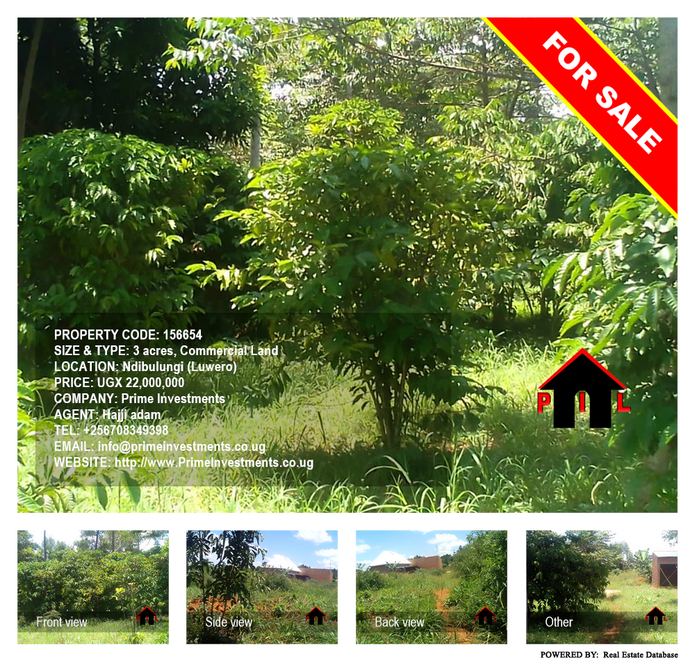 Commercial Land  for sale in Ndibulungi Luweero Uganda, code: 156654