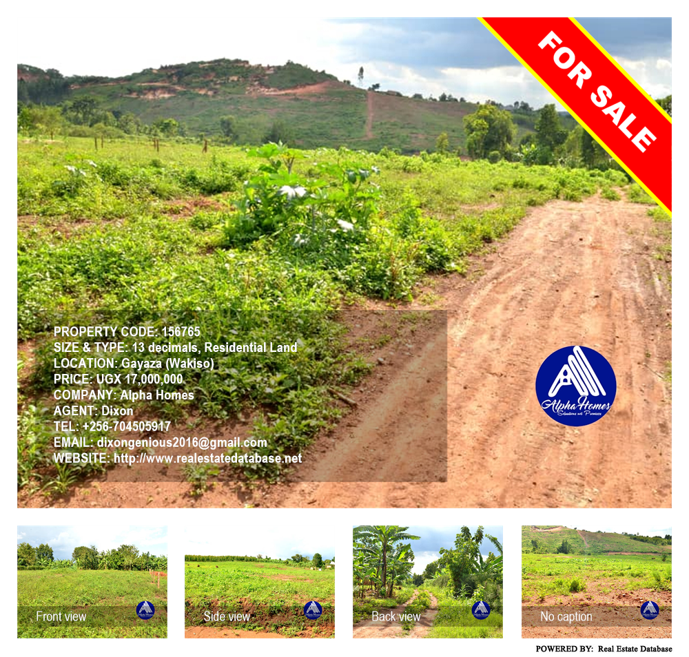 Residential Land  for sale in Gayaza Wakiso Uganda, code: 156765