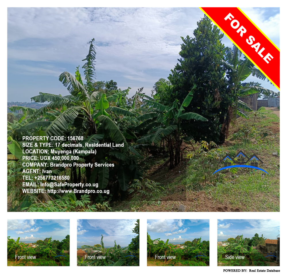 Residential Land  for sale in Muyenga Kampala Uganda, code: 156768