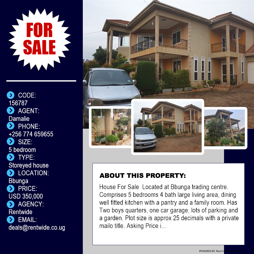 5 bedroom Storeyed house  for sale in Bbunga Kampala Uganda, code: 156787