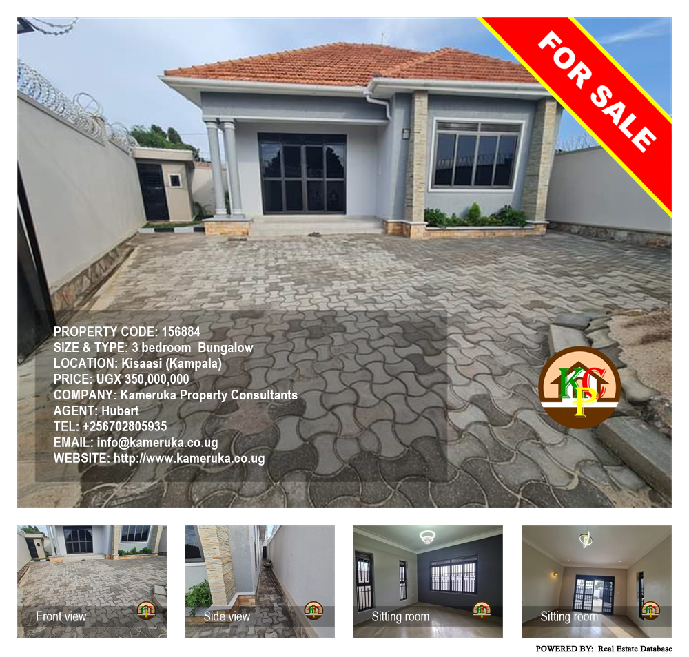 3 bedroom Bungalow  for sale in Kisaasi Kampala Uganda, code: 156884