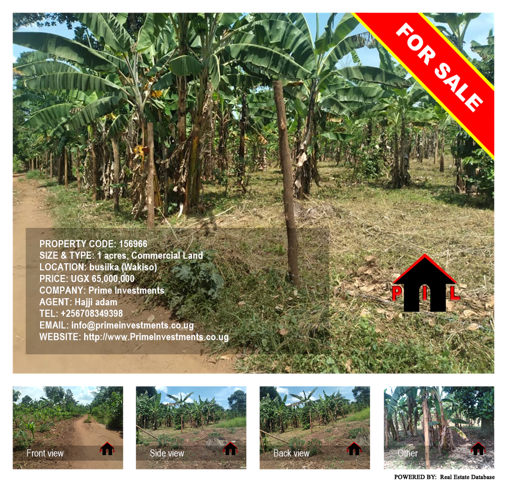 Commercial Land  for sale in Busiika Wakiso Uganda, code: 156966