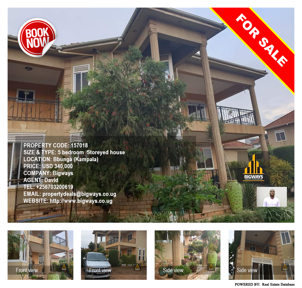 5 bedroom Storeyed house  for sale in Bbunga Kampala Uganda, code: 157018