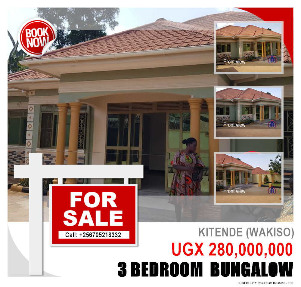 3 bedroom Bungalow  for sale in Kitende Wakiso Uganda, code: 157083