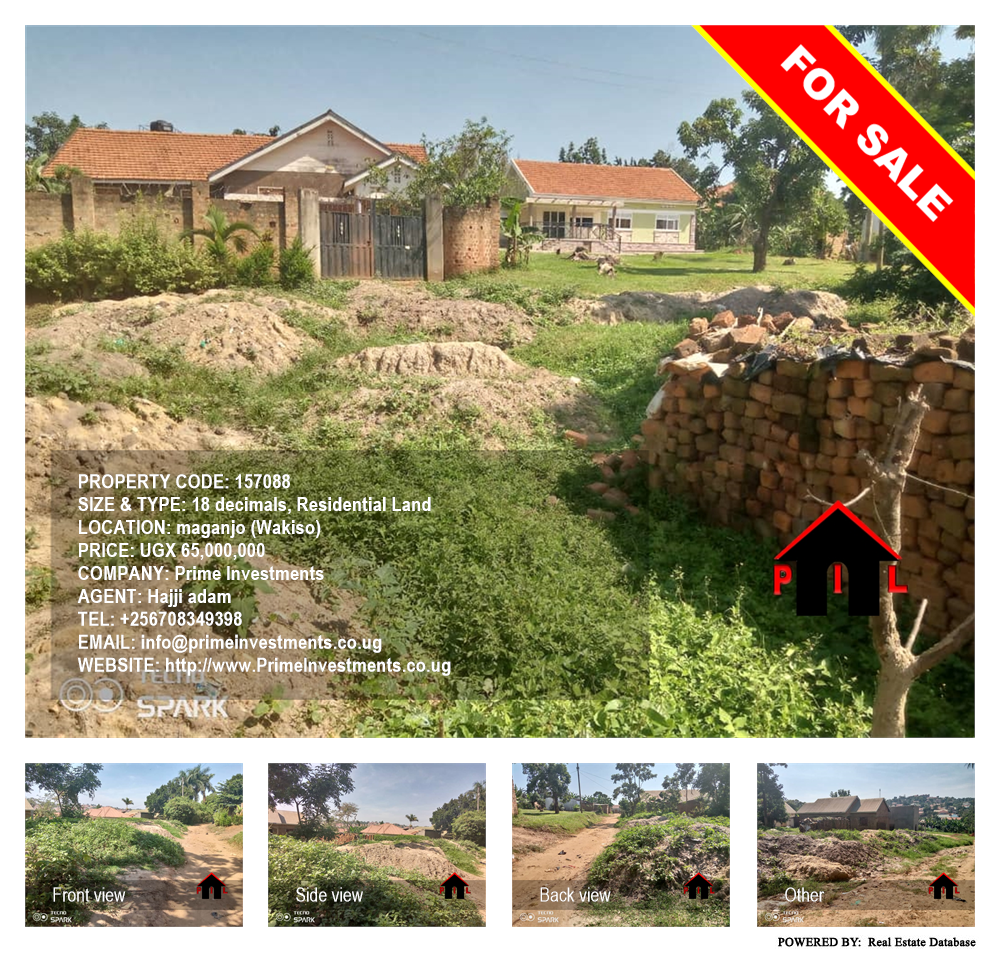 Residential Land  for sale in Maganjo Wakiso Uganda, code: 157088