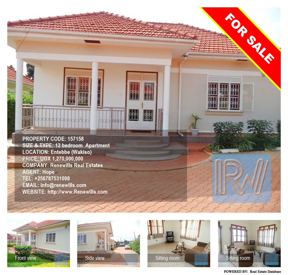 12 bedroom Apartment  for sale in Entebbe Wakiso Uganda, code: 157158