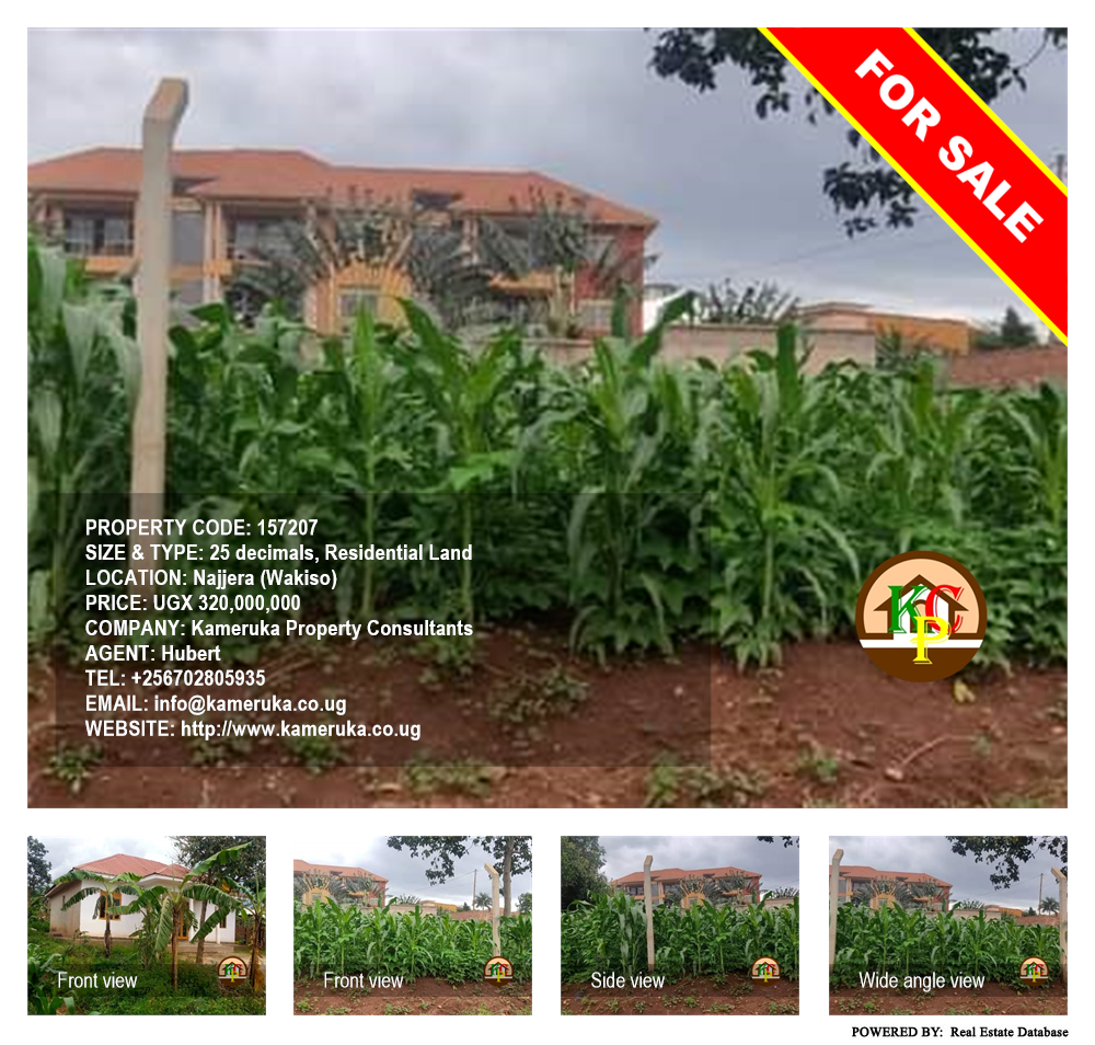 Residential Land  for sale in Najjera Wakiso Uganda, code: 157207