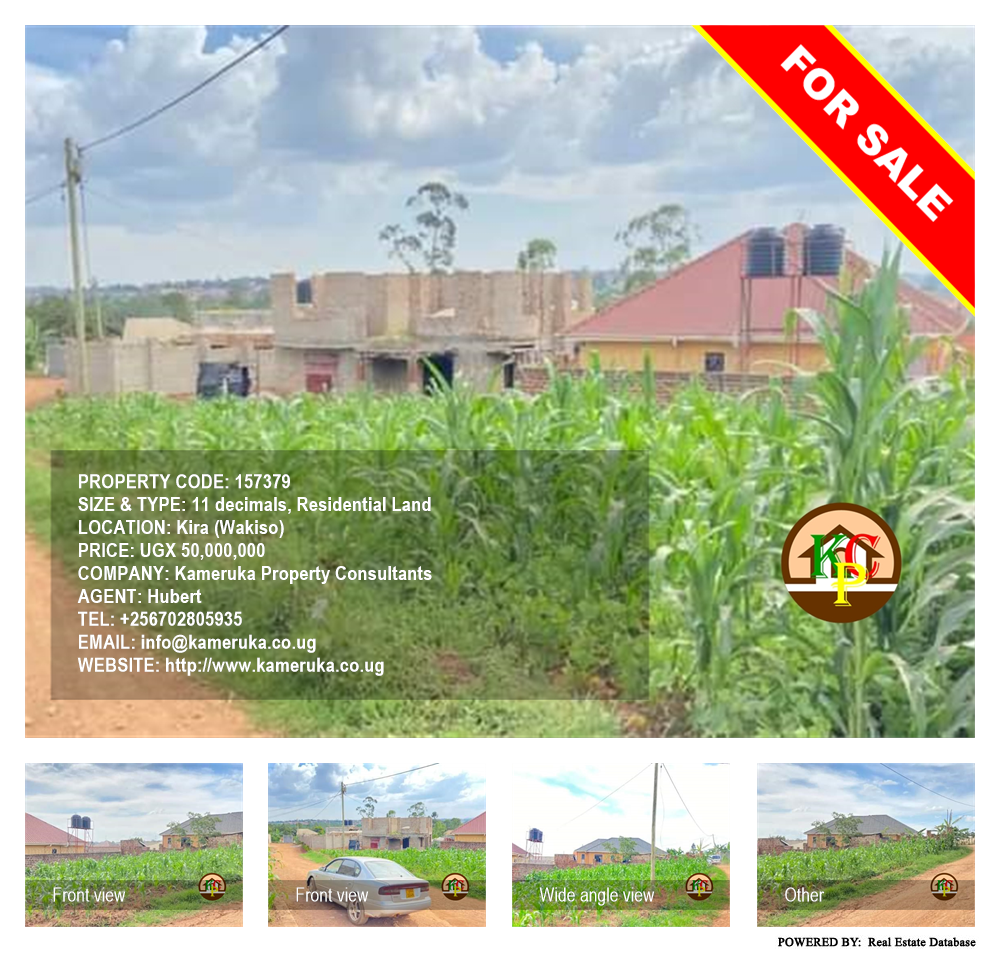 Residential Land  for sale in Kira Wakiso Uganda, code: 157379