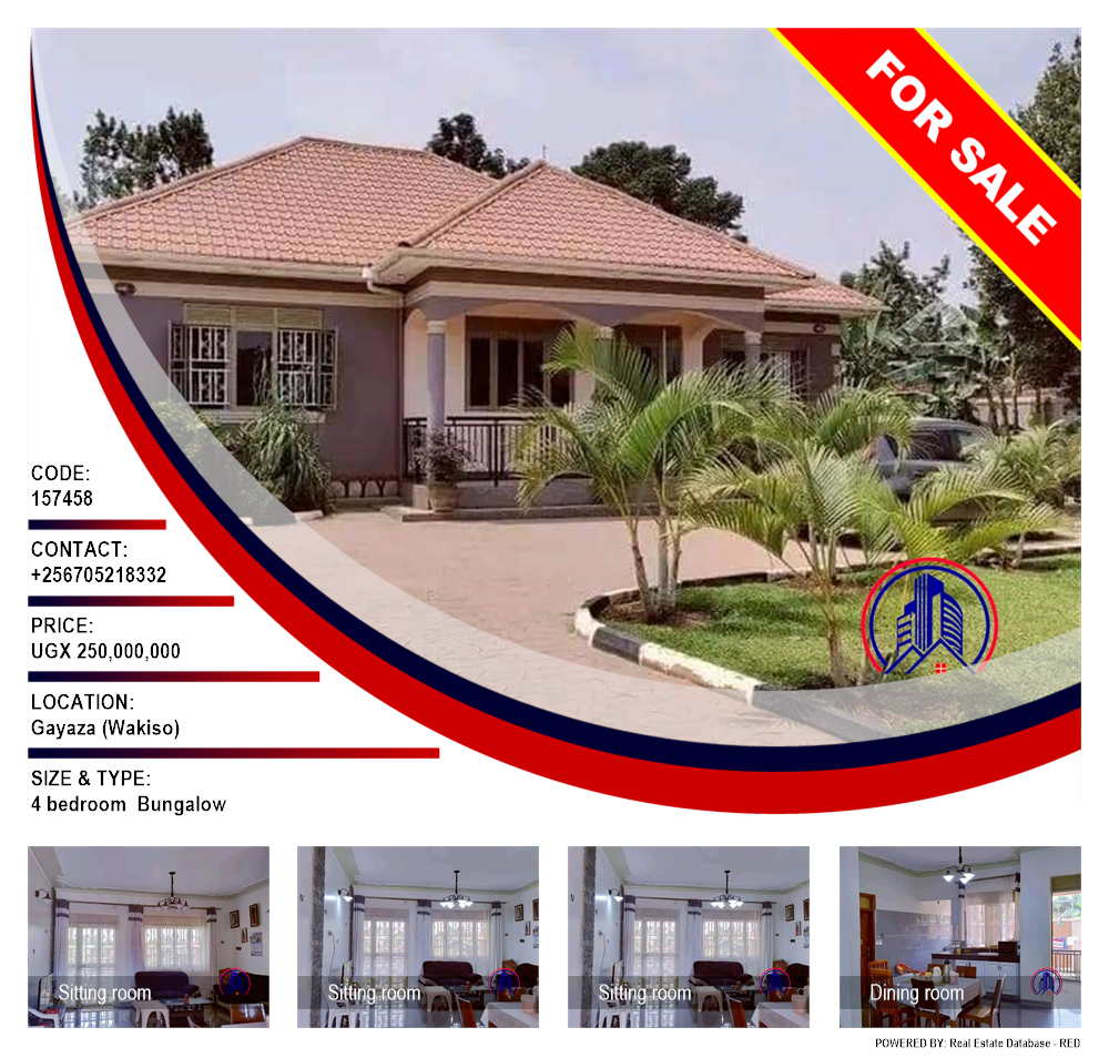 4 bedroom Bungalow  for sale in Gayaza Wakiso Uganda, code: 157458