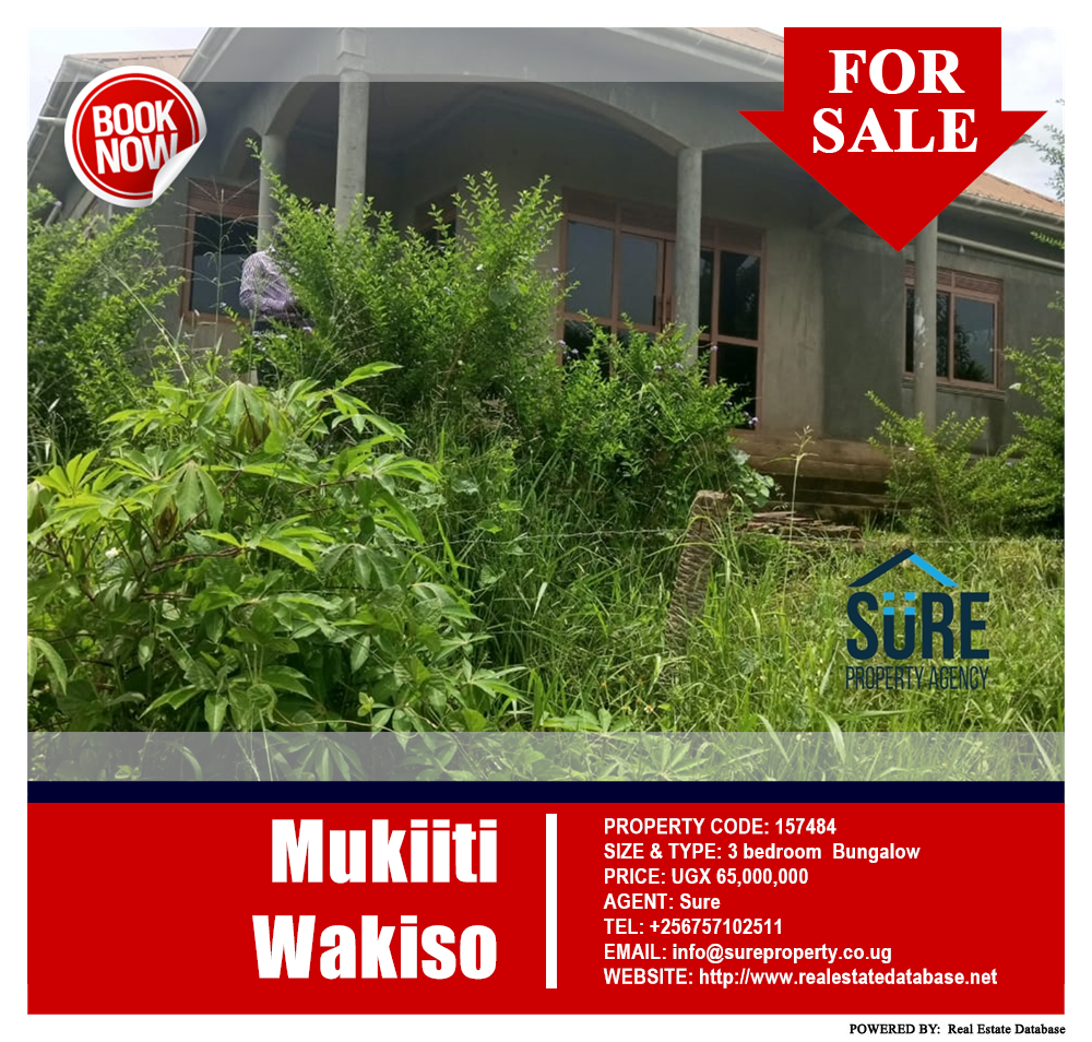 3 bedroom Bungalow  for sale in Mukiiti Wakiso Uganda, code: 157484