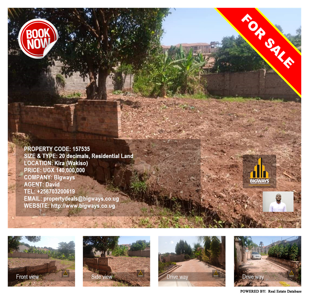 Residential Land  for sale in Kira Wakiso Uganda, code: 157535