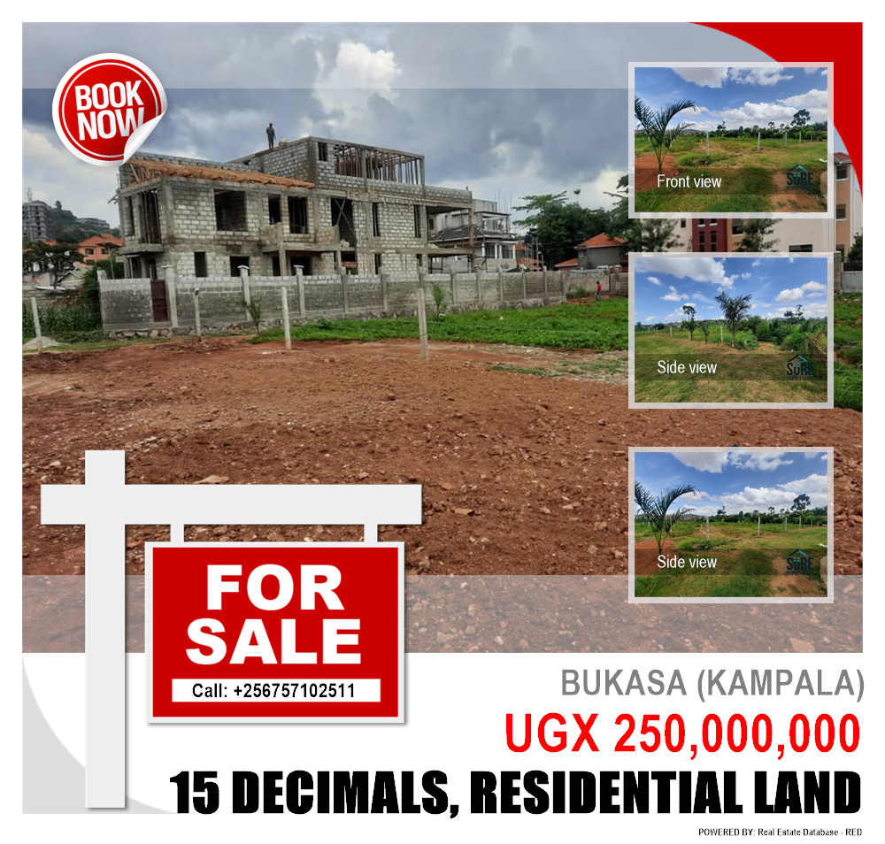 Residential Land  for sale in Bukasa Kampala Uganda, code: 157579