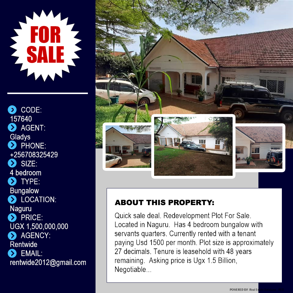 4 bedroom Bungalow  for sale in Naguru Kampala Uganda, code: 157640