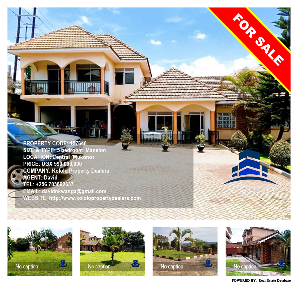 5 bedroom Mansion  for sale in CityCenter Mukono Uganda, code: 157646