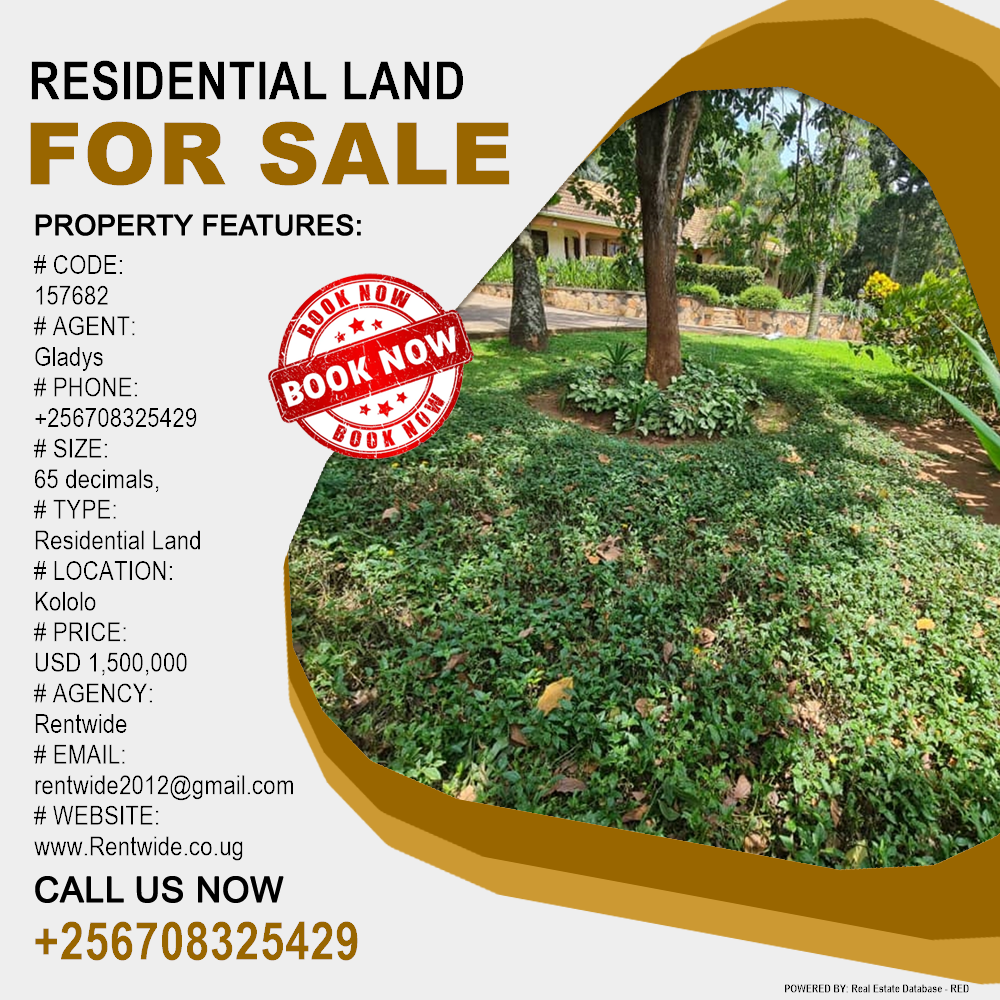 Residential Land  for sale in Kololo Kampala Uganda, code: 157682