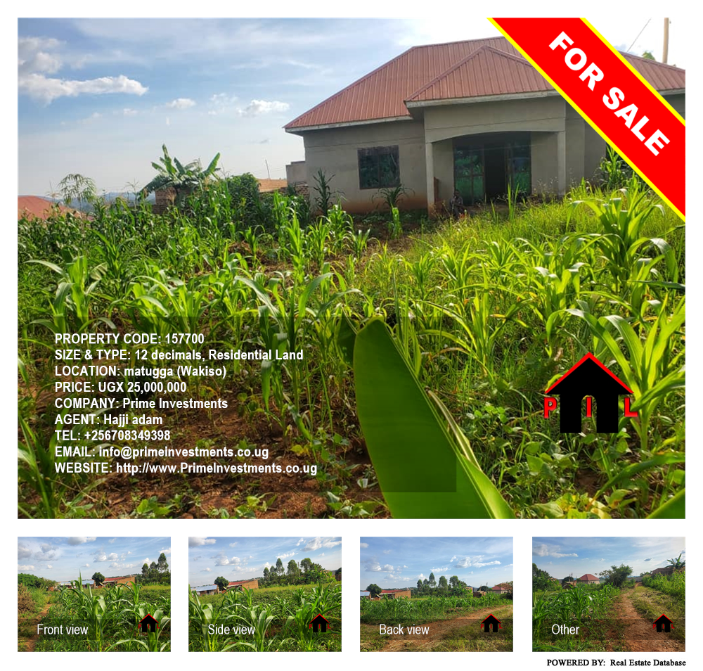 Residential Land  for sale in Matugga Wakiso Uganda, code: 157700