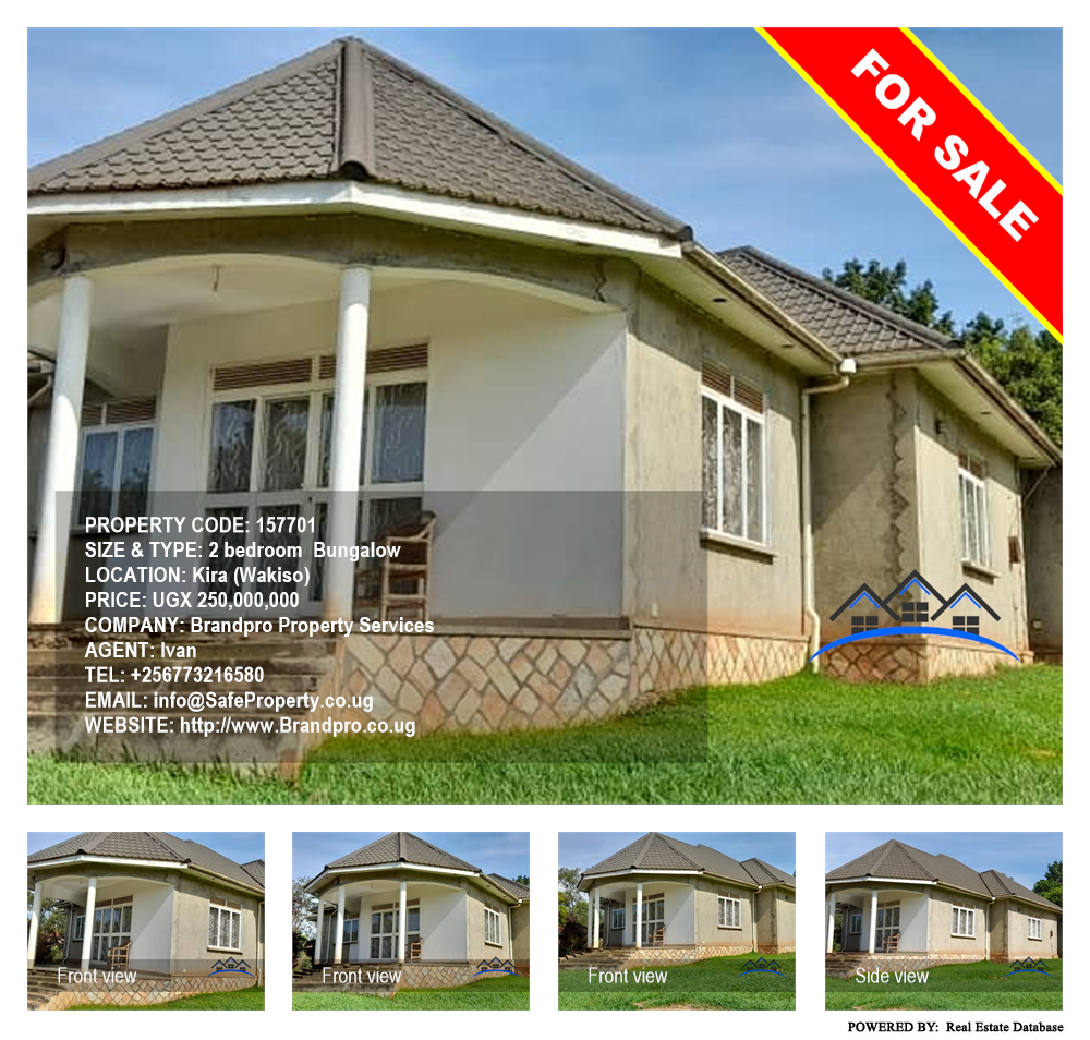 2 bedroom Bungalow  for sale in Kira Wakiso Uganda, code: 157701