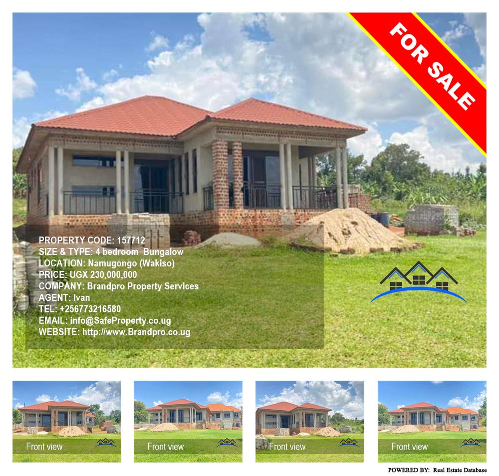 4 bedroom Bungalow  for sale in Namugongo Wakiso Uganda, code: 157712