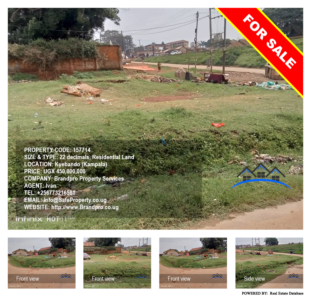 Residential Land  for sale in Kyebando Kampala Uganda, code: 157714