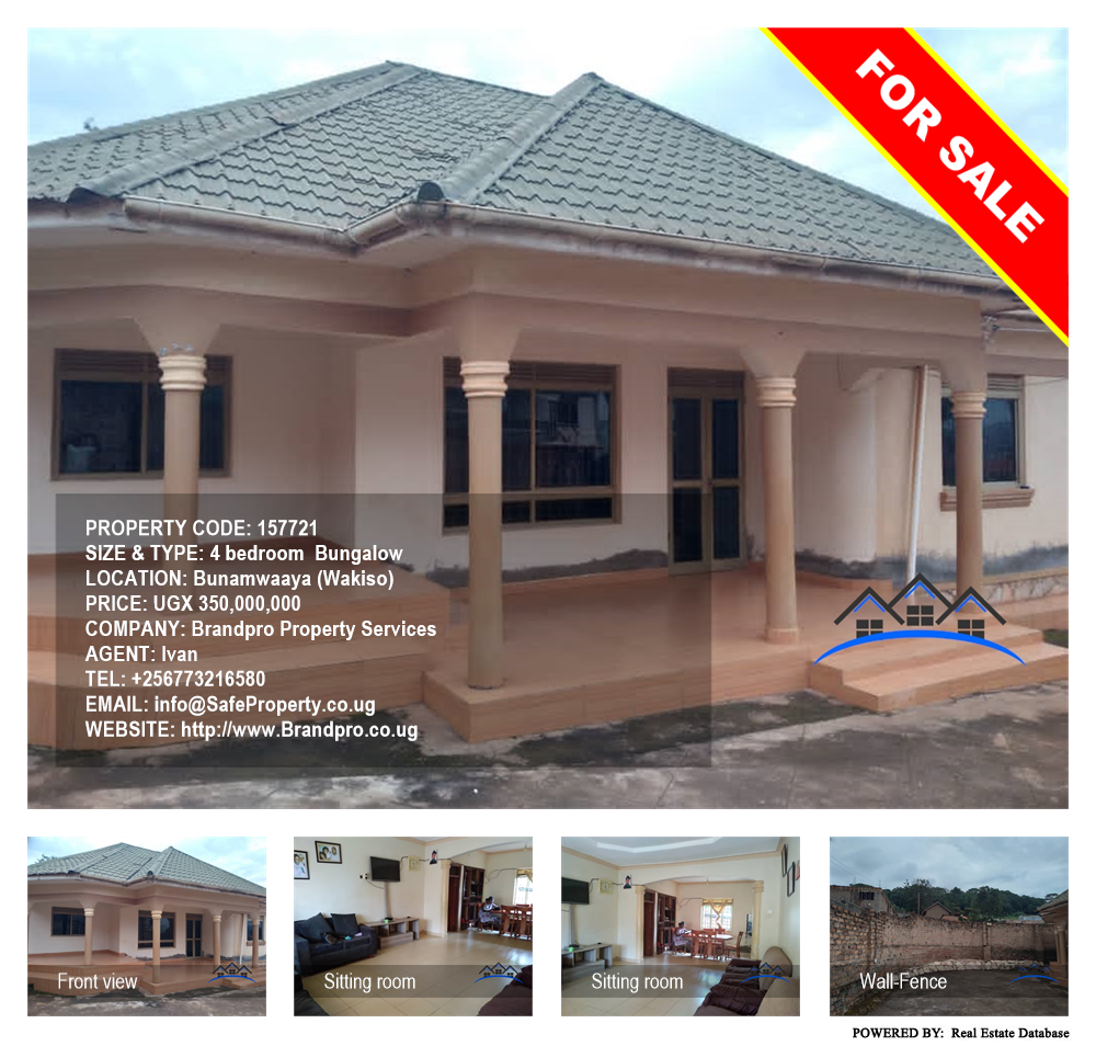 4 bedroom Bungalow  for sale in Bunamwaaya Wakiso Uganda, code: 157721