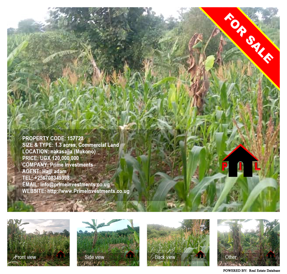 Commercial Land  for sale in Nakassajja Mukono Uganda, code: 157723