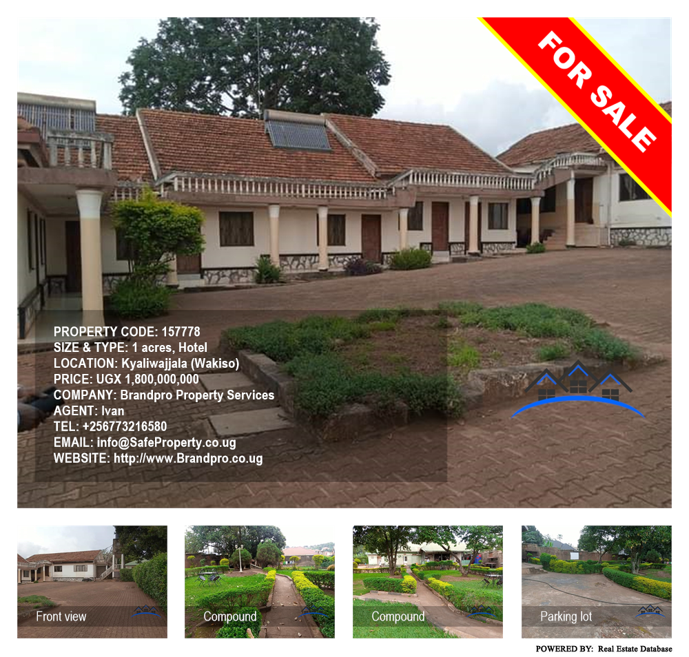 Hotel  for sale in Kyaliwajjala Wakiso Uganda, code: 157778