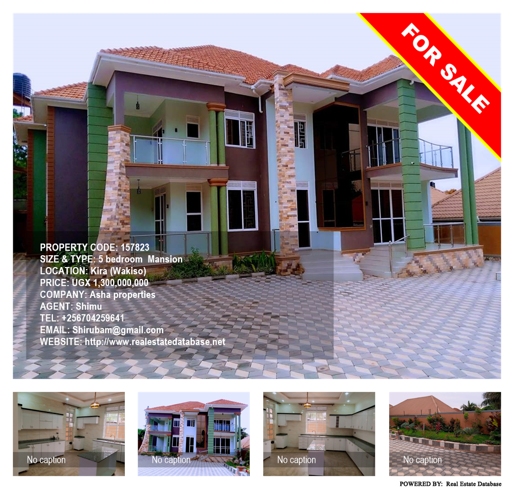 5 bedroom Mansion  for sale in Kira Wakiso Uganda, code: 157823