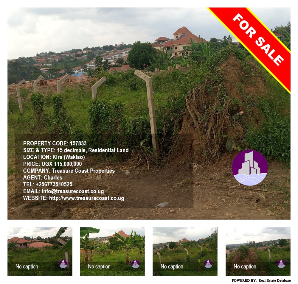 Residential Land  for sale in Kira Wakiso Uganda, code: 157833