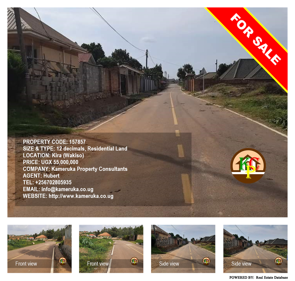 Residential Land  for sale in Kira Wakiso Uganda, code: 157857