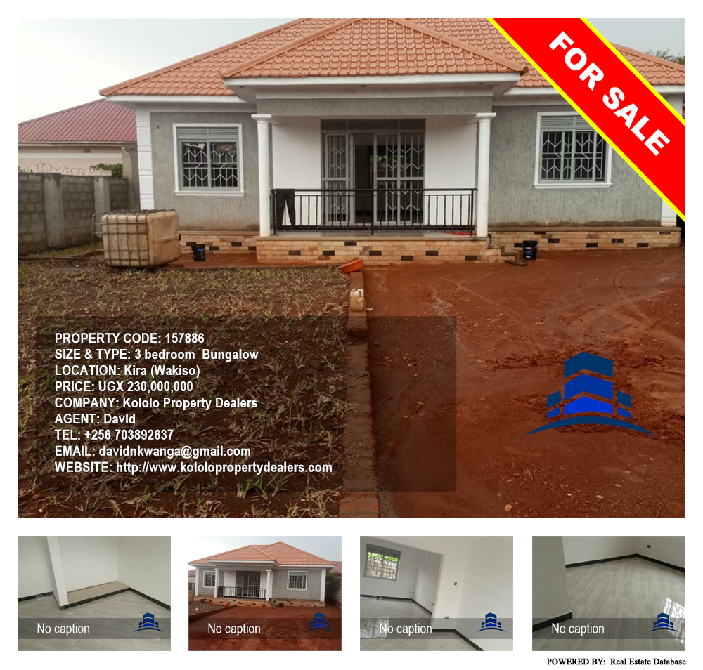 3 bedroom Bungalow  for sale in Kira Wakiso Uganda, code: 157886