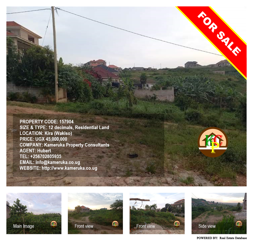 Residential Land  for sale in Kira Wakiso Uganda, code: 157904