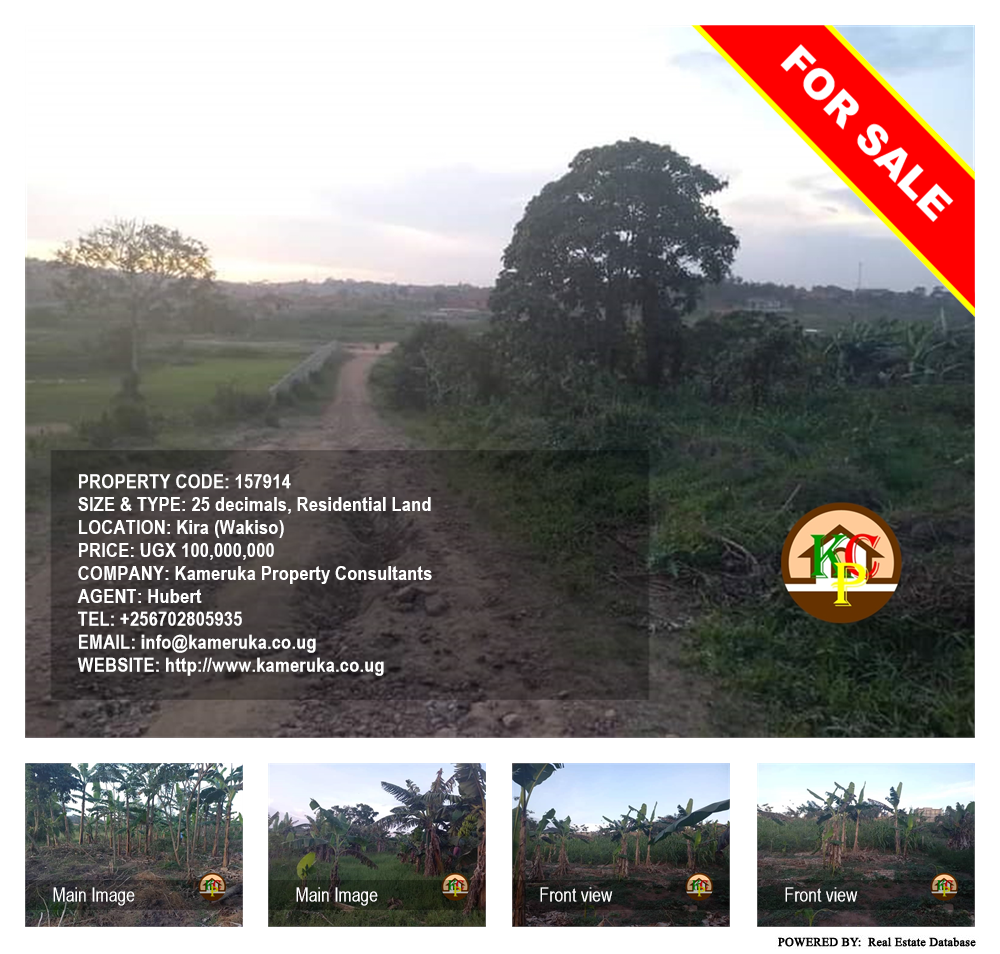 Residential Land  for sale in Kira Wakiso Uganda, code: 157914