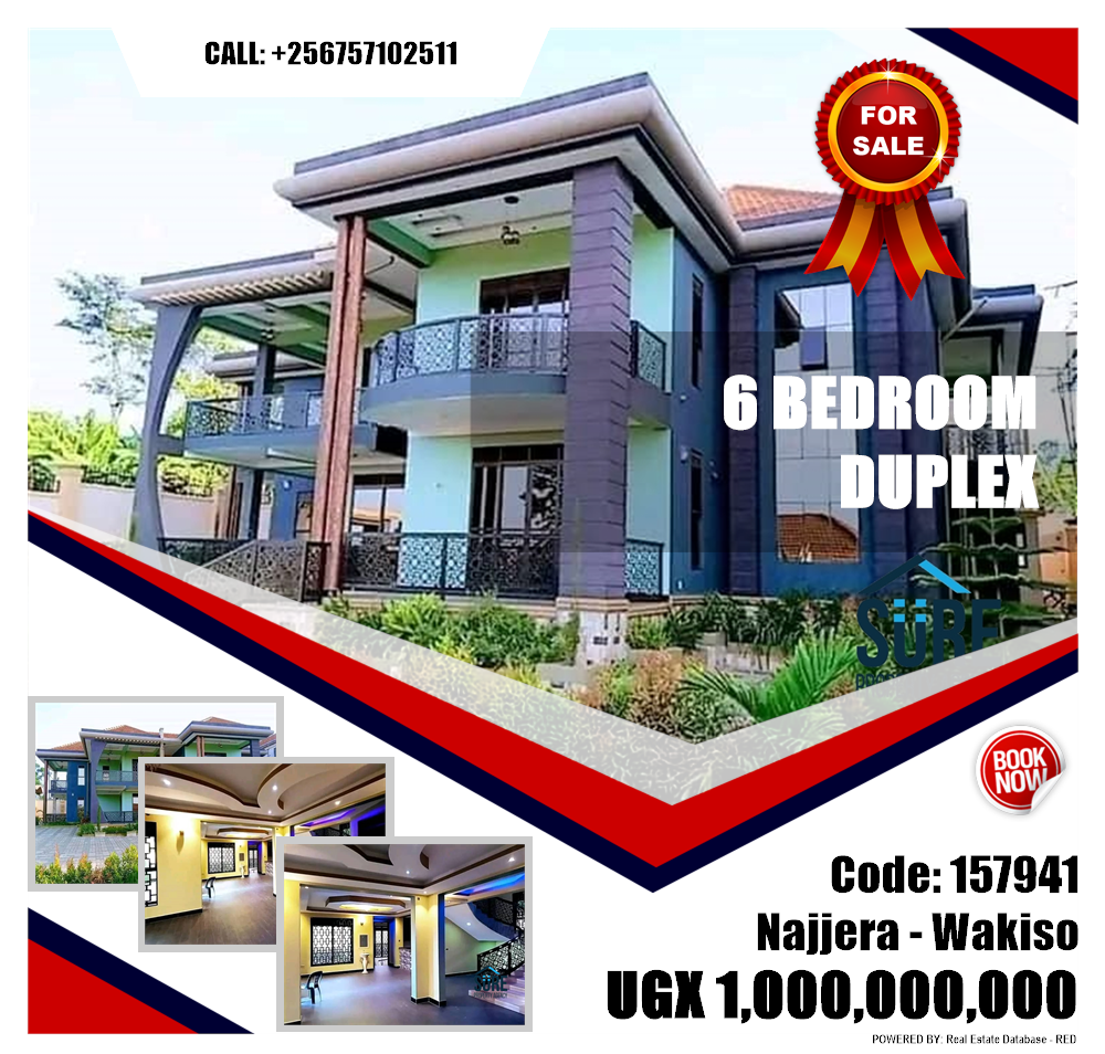 6 bedroom Duplex  for sale in Najjera Wakiso Uganda, code: 157941