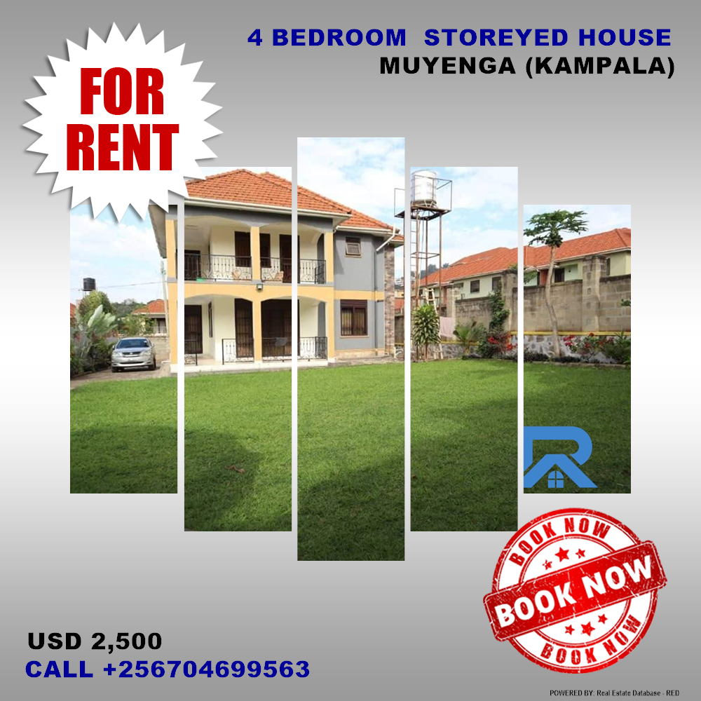 4 bedroom Storeyed house  for rent in Muyenga Kampala Uganda, code: 157942
