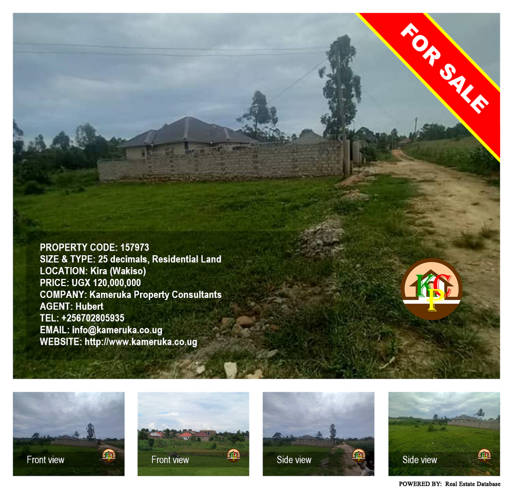 Residential Land  for sale in Kira Wakiso Uganda, code: 157973