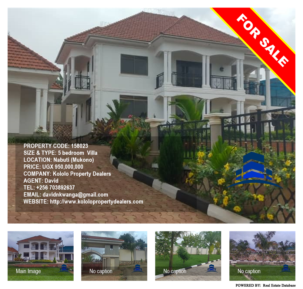 5 bedroom Villa  for sale in Nabuti Mukono Uganda, code: 158023