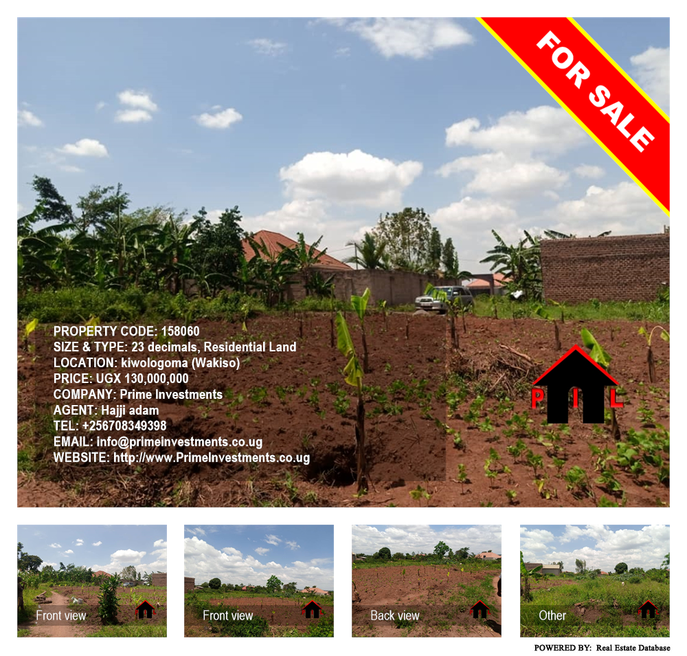 Residential Land  for sale in Kiwologoma Wakiso Uganda, code: 158060