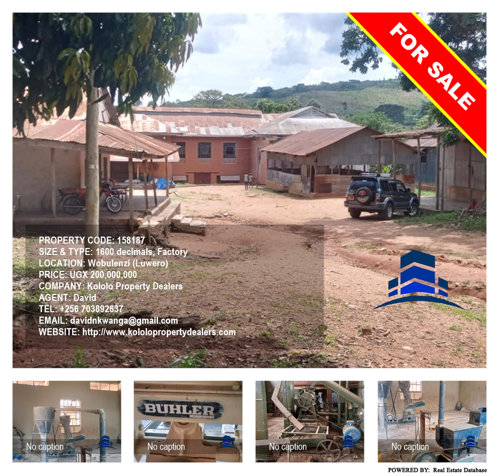 Factory  for sale in Wobulenzi Luweero Uganda, code: 158187