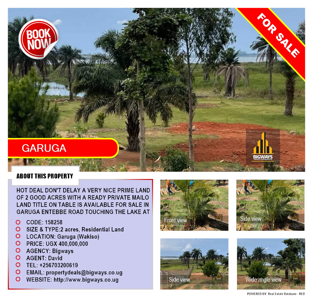 Residential Land  for sale in Garuga Wakiso Uganda, code: 158258