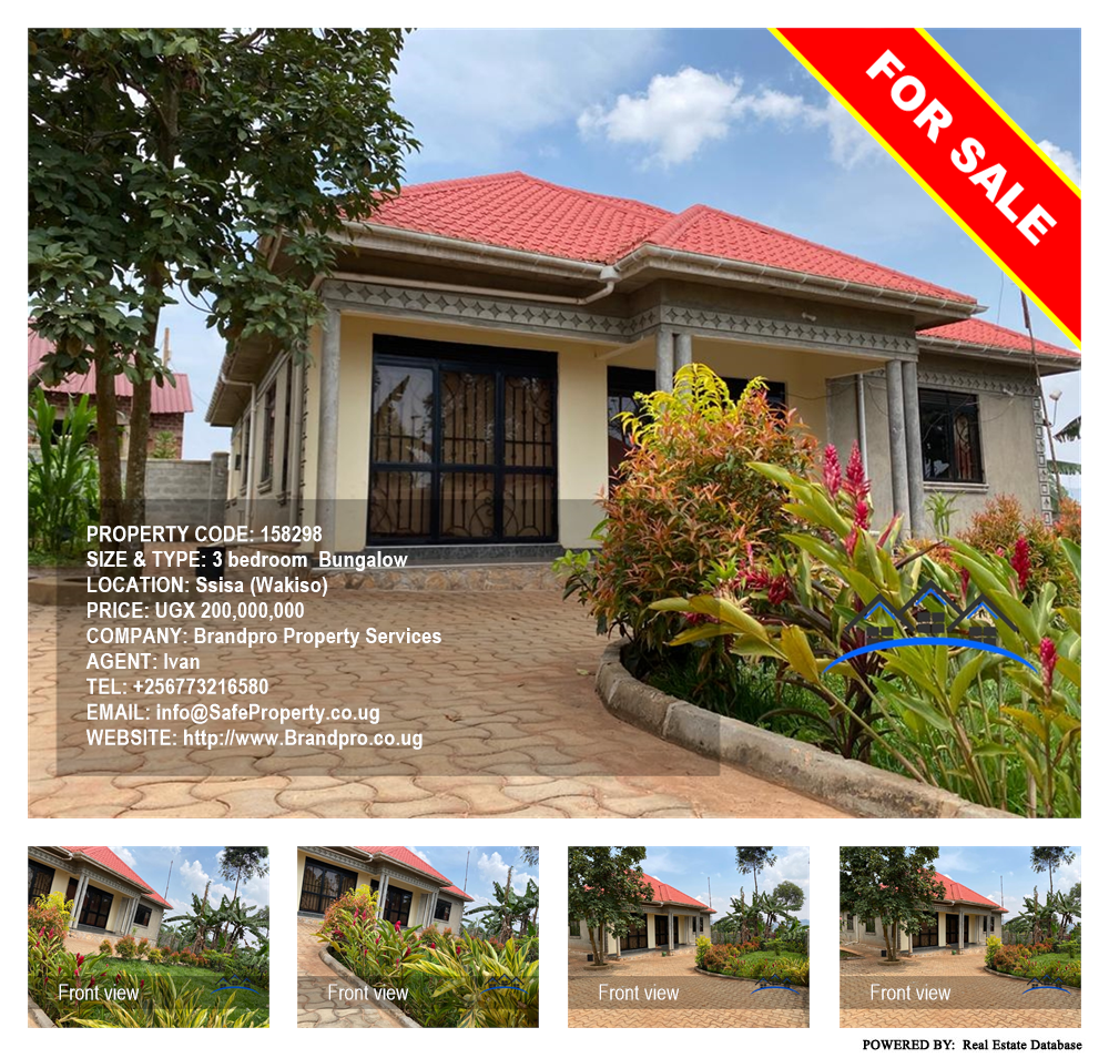 3 bedroom Bungalow  for sale in Ssisa Wakiso Uganda, code: 158298