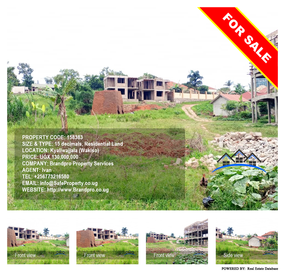 Residential Land  for sale in Kyaliwajjala Wakiso Uganda, code: 158383